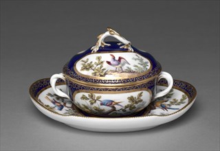 Broth Basin with Cover and Stand, 1772. Sèvres Porcelain Manufactory (French, est. 1740),