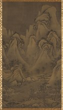 Winter Landscape, 1400s-1500s. Yeoseol (Korean). Hanging scroll; ink and slight color on silk;