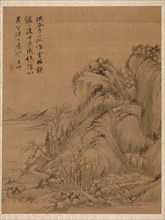 Landscape in the Style of Ching Hao, 1775. Zhai Dakun (Chinese, d. 1804). Album leaf: ink and color