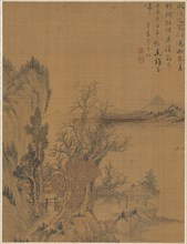Landscape, 1775. Zhai Dakun (Chinese, d. 1804). Album leaf: ink and color on silk; overall: 41.2 x