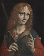 Portrait of a Youth as Saint Sebastian, late 1480s. Giovanni Ambrogio de Predis (Italian, 1455-aft
