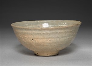 Bowl with White-slip Decorations, 1300s-1400s. Korea, late Goryeo period (910-1392) to early Joseon