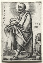 St. Mark, 1545-1546. Hans Sebald Beham (German, 1500-1550). Engraving
