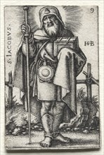 St. James the Great, 1545-1546. Hans Sebald Beham (German, 1500-1550). Engraving