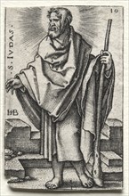St. Judas, 1545-1546. Hans Sebald Beham (German, 1500-1550). Engraving