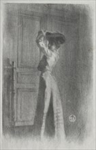 Fashionable Woman, c. 1900. Maurice Louis Henri Newmont (French, 1868-1930). Lithograph