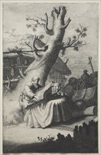 St. Jerome. Jan Georg van Vliet (Dutch, c. 1610-1635). Etching