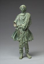 Lar, 1-25. Italy, Rome, Early Imperial period. Bronze with copper inlays; overall: 14.5 cm (5 11/16