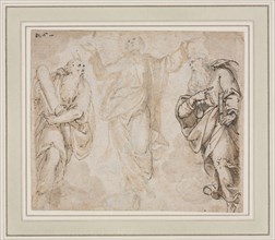 The Transfiguration (recto); Study of Hands (verso), c. 1590. Camillo Procaccini (Italian,