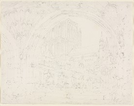 Hereford Cathedral, c. 1793. Joseph Mallord William Turner (British, 1775-1851). Graphite; overall: