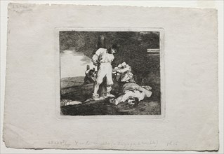 The Disasters of War:  And There's No Help for it, 1810-1820. Francisco de Goya (Spanish,