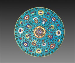 Mandala Base, early 1400s. China, Ming dynasty (1368-1644). Cloisonné enamel; diameter: 30.8 cm (12