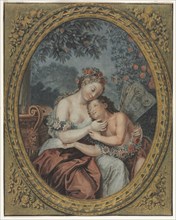 Zephyre and Flore, c. 1776. Jean François Janinet (French, 1752-1814), after Antoine Coypel