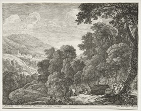 The Flight into Egypt: The Cave, c. 1652-1654. Herman van Swanevelt (Dutch, c. 1600-1655). Etching