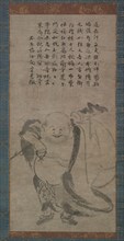 Hotei, late 1400s. Jonan Etetsu (Japanese, 1444-1507). Hanging scroll; ink on paper; overall: 132.1