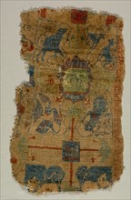 Carpet Fragment, c. 1400s. Iran, Rayy, c. 15th century (?). Knotted pile, silk; overall: 61 x 37.5