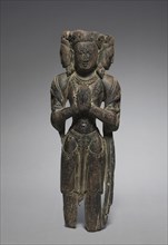 Bodhisattva Avalokitesvara, 900-1200. Himalyas, probably Tibet, 10th-12th century. Wood; overall: