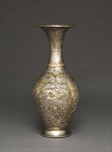 Vase, c. 700. Central Asia or Tibet, early 8th century. Silver with gilding; overall: 22.9 cm (9 in