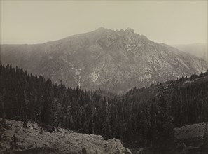 Davoncastle Butte, Sierra Nevada, c. 1866-1870. Carleton E. Watkins (American, 1829-1916). Albumen