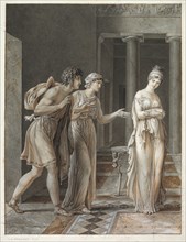 The Meeting of Orestes and Hermione, c. 1800. Anne-Louis Girodet de Roucy-Trioson (French,