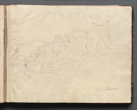 Album with Views of Rome and Surroundings, Landscape Studies, page 02a: "Olevano". Franz Johann