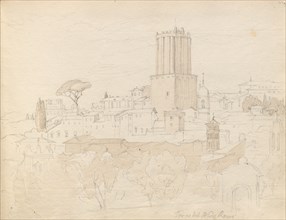 Album with Views of Rome and Surroundings, Landscape Studies, page 47a: " Torre del Nero, Rome".