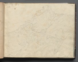 Album with Views of Rome and Surroundings, Landscape Studies, page 04a: "Cervera". Franz Johann