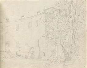 Album with Views of Rome and Surroundings, Landscape Studies, page 31a: Roman Archtectural Study.