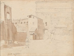 Album with Views of Rome and Surroundings, Landscape Studies, page 11a: "Porta Maggiore". Franz