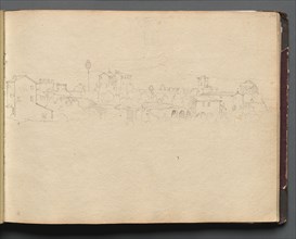 Album with Views of Rome and Surroundings, Landscape Studies, page 16a: Roman View. Franz Johann