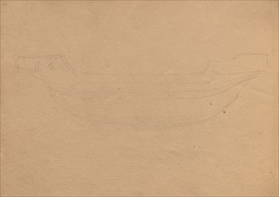 Album with Views of Rome and Surroundings, Landscape Studies, page 19b: Sketch of a boat. Franz