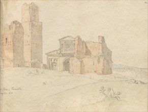 Album with Views of Rome and Surroundings, Landscape Studies, page 41a: "St. Pietro, Toscanella".