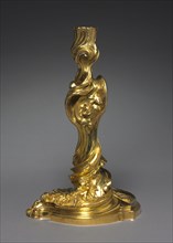 Candlesticks, c. 1740. Juste-Aurèle Meissonnier (French, 1695-1750). Gilt metal; overall: 29.6 x 18