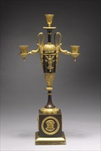 Candelabrum, c. 1800. France, late 18th-early 19th century. Gilt and patinated metal; overall: 50 x