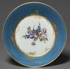 Saucer, 1753. Vincennes Factory (French), probably by Jean Jacques Siou (French). Soft-paste