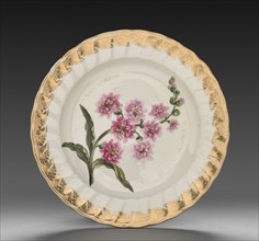 Plate from Dessert Service: Double Stock, c. 1800. Derby (Crown Derby Period) (British). Porcelain;