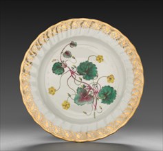 Plate from Dessert Service: Trailing Disandra, c. 1800. Derby (Crown Derby Period) (British).