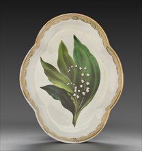 Quatrelobed Dish from Dessert Service: Lily of the Valley, c. 1800. Derby (Crown Derby Period)