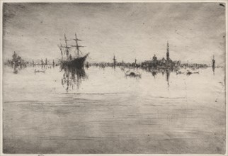 Nocturne, 1879-1880. James McNeill Whistler (American, 1834-1903). Etching and drypoint