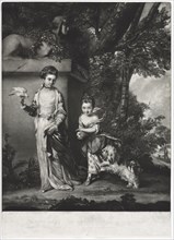 The Ladies Amabel and Mary Jemima Yorke, c. 1761. Edward Fisher (British, 1722-1785), after Joshua