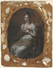Young Woman Seated, last fourth 18th century or first fourth 19th century. Pierre-Paul Prud'hon