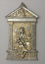 Pax with the Madonna and Child, after 1506. Moderno (Italian, 1467-1528). Silver and gilt silver;