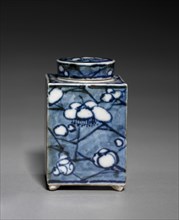 Tea Container with Plum Blossom, 1800s. Aoki Mokubei (Japanese, 1767-1833). Porcelain with