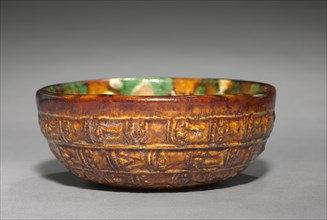 Bowl with Bands and Spirals in Relief, late 7th-early 8th Century. China, Tang dynasty (618-907).