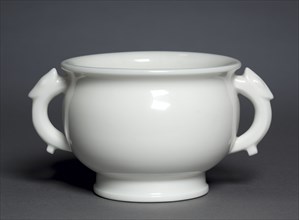 Bowl in Form of Archaic Gu:  Dehua Ware, 1600s. China, Fujian province, late Ming dynasty
