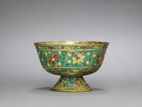 Bowl with Splayed Foot, 1700s. China, Qing dynasty (1644-1911). Cloisonné enamel; diameter: 10.5 cm