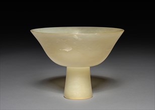 Stem Cup, 1368-1644. China, Ming dynasty (1368-1644). White jade; diameter: 14.2 cm (5 9/16 in.);