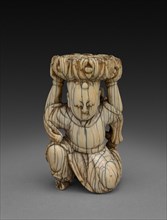 Kneeling Boy, 16th Century. China, Ming dynasty (1368-1644). Ivory; overall: 11 cm (4 5/16 in.).