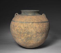 Storage Jar with Loop Handles, 200s-300s. Korea, Kaya Period (42-562). Earthenware with impressed