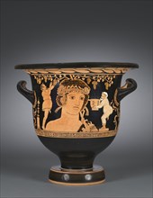 Apulian Bell-Krater, c. 390-380 BC. South Italy, Apulia, 4th Century BC. Earthenware with slip